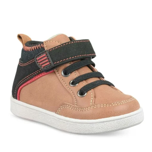 Baskets Fourré MARRON Garçon Scratch