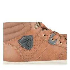Baskets Fourré MARRON Garçon Motif Uni Lacets