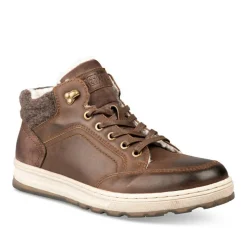 Baskets Fourré MARRON Homme Motif Uni Lacets
