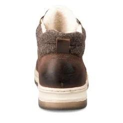 Baskets Fourré MARRON Homme Motif Uni Lacets