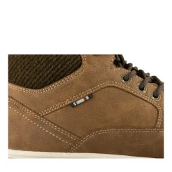 Baskets Fourré MARRON Homme Motif Uni Lacets