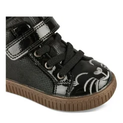 Baskets Fourré NOIR Fille Motif Animal Scratch