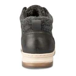 Baskets Fourré NOIR Homme Motif Uni Lacets