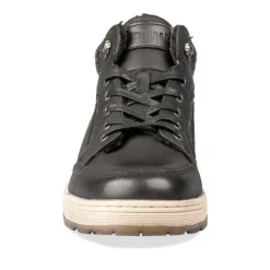 Baskets Fourré NOIR Homme Motif Uni Lacets