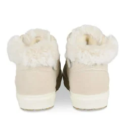 Baskets Fourré OR Fille Motif Fausse Fourrure Lacets