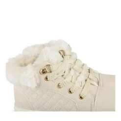 Baskets Fourré OR Fille Motif Fausse Fourrure Lacets