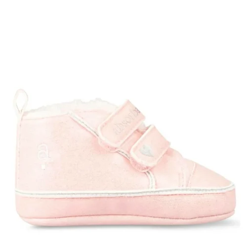 Baskets Fourré ROSE Fille Motif Uni Scratch
