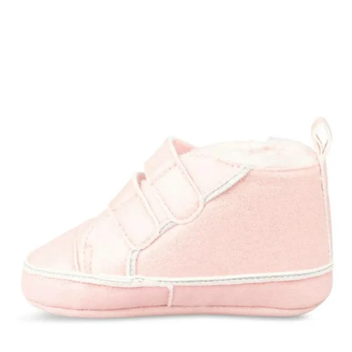Baskets Fourré ROSE Fille Motif Uni Scratch