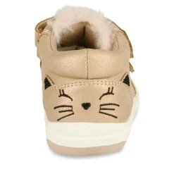 Baskets Fourré ROSE Fille Motif Animal Scratch