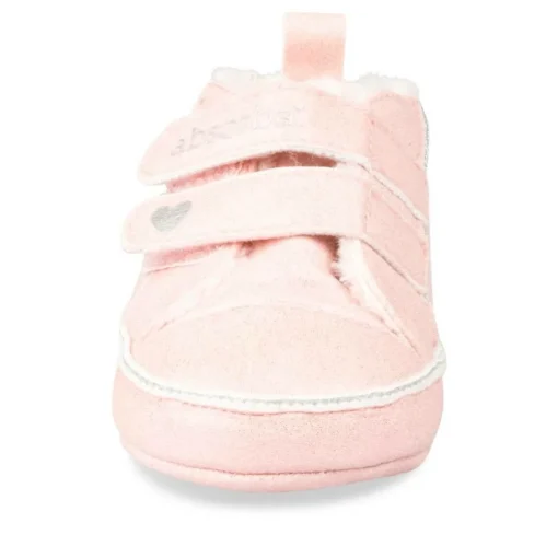 Baskets Fourré ROSE Fille Motif Uni Scratch