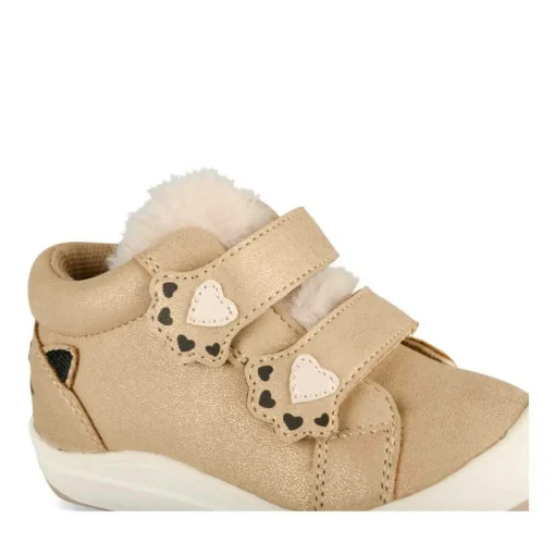 Baskets Fourré ROSE Fille Motif Animal Scratch