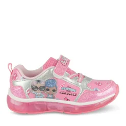 Baskets FUSCHIA Fille Motif Uni Scratch