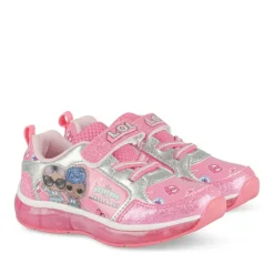 Baskets FUSCHIA Fille Motif Uni Scratch