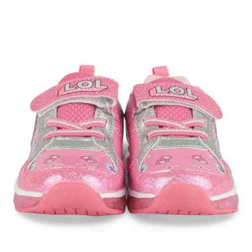 Baskets FUSCHIA Fille Motif Uni Scratch