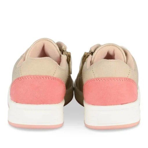 Baskets FUSCHIA Fille Motif Iridescent Lacets