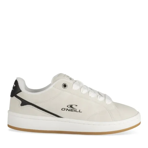 Baskets GRIS Femme Motif Uni Lacets