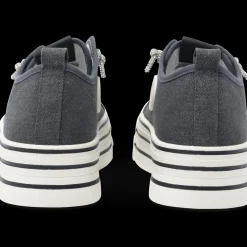 Baskets GRIS Femme Motif Uni A Enfiler
