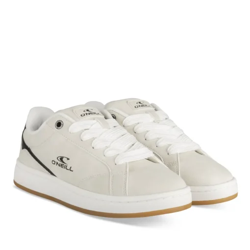 Baskets GRIS Femme Motif Uni Lacets