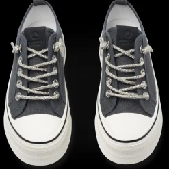 Baskets GRIS Femme Motif Uni A Enfiler