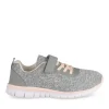 Baskets GRIS Fille Motif Uni Scratch
