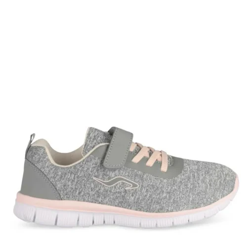 Baskets GRIS Fille Motif Uni Scratch