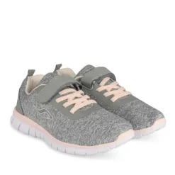 Baskets GRIS Fille Motif Uni Scratch