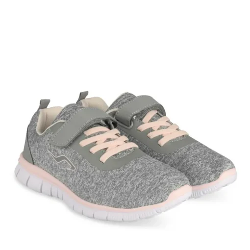 Baskets GRIS Fille Motif Uni Scratch