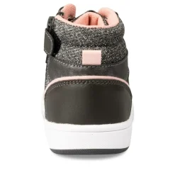 Baskets GRIS Fille Motif Uni Lacets
