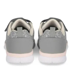 Baskets GRIS Fille Motif Uni Scratch