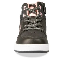 Baskets GRIS Fille Motif Uni Lacets