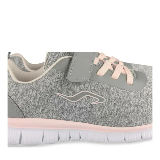 Baskets GRIS Fille Motif Uni Scratch