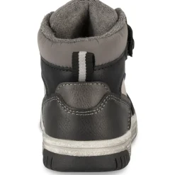 Baskets GRIS Garçon Motif Uni Scratch + Elastique