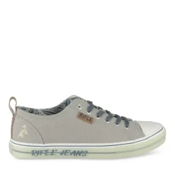 Baskets GRIS Homme Motif Uni Lacets