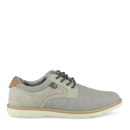 Baskets GRIS Homme Motif Uni Lacets