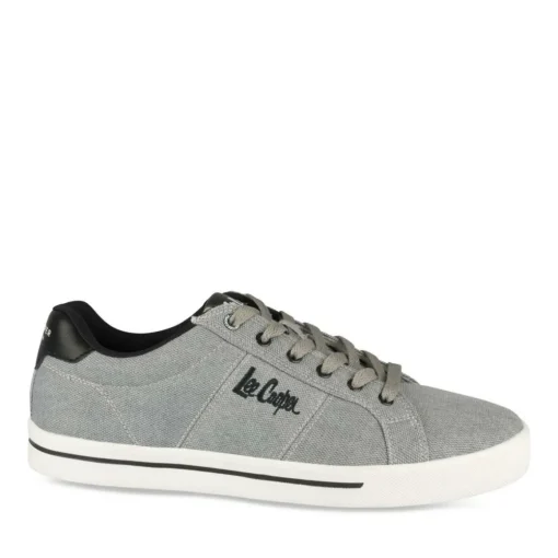 Baskets GRIS Homme Motif Uni Lacets