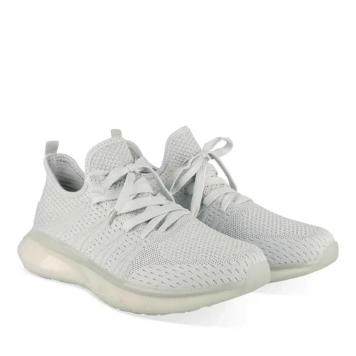 Baskets GRIS Homme Motif Uni Lacets