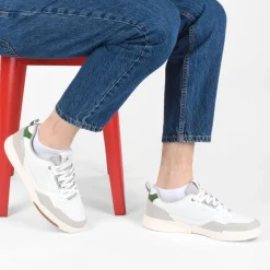 Baskets GRIS Homme Motif Uni Lacets