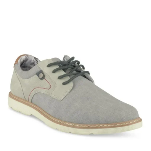 Baskets GRIS Homme Motif Uni Lacets