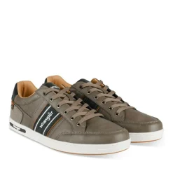 Baskets GRIS Homme Motif Uni Lacets