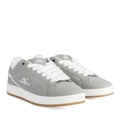 Baskets GRIS Homme Motif Uni Lacets