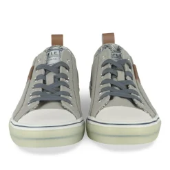 Baskets GRIS Homme Motif Uni Lacets