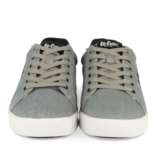 Baskets GRIS Homme Motif Uni Lacets