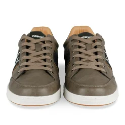 Baskets GRIS Homme Motif Uni Lacets