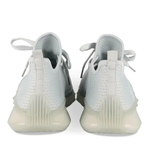 Baskets GRIS Homme Motif Uni Lacets