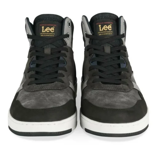 Baskets GRIS Homme Motif Uni Lacets