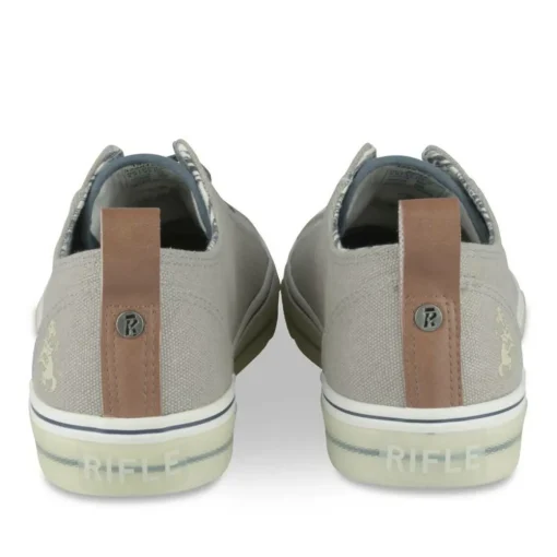 Baskets GRIS Homme Motif Uni Lacets