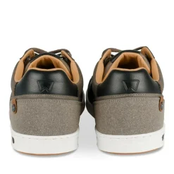Baskets GRIS Homme Motif Uni Lacets