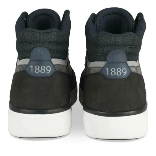 Baskets GRIS Homme Motif Uni Lacets