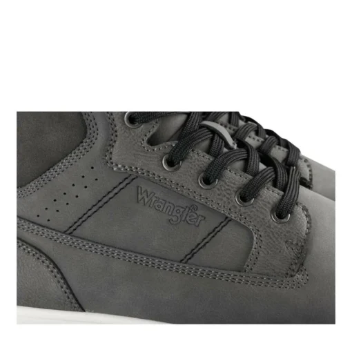 Baskets GRIS Homme Motif Uni Lacets