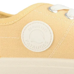Baskets JAUNE Femme Motif Uni Lacets